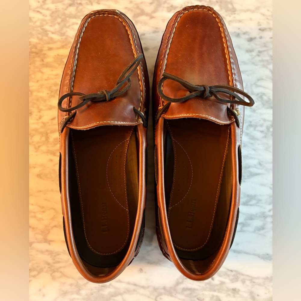 NWOB L.L. Bean Leather Moccasin Slipper - Size 11